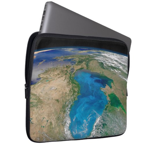 Blauer Phytoplankton blühen im Schwarzen Meer Laptopschutzhülle (Vorne Rechts)