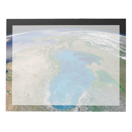 Blauer Phytoplankton blühen im Schwarzen Meer Notizblock (Vorderseite)