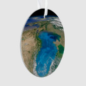 Blauer Phytoplankton blühen im Schwarzen Meer Ornament (Vorderseite)