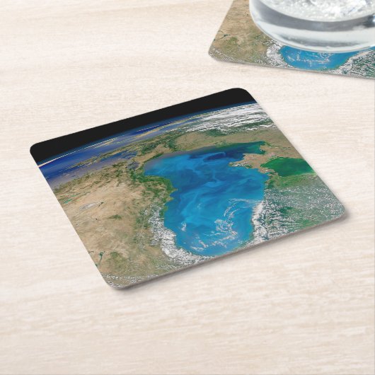 Blauer Phytoplankton blühen im Schwarzen Meer Rechteckiger Pappuntersetzer (angewinkelt)