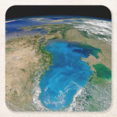Blauer Phytoplankton blühen im Schwarzen Meer Rechteckiger Pappuntersetzer (Vorderseite)