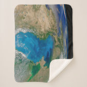 Blauer Phytoplankton blühen im Schwarzen Meer Sherpadecke (Vorderseite)