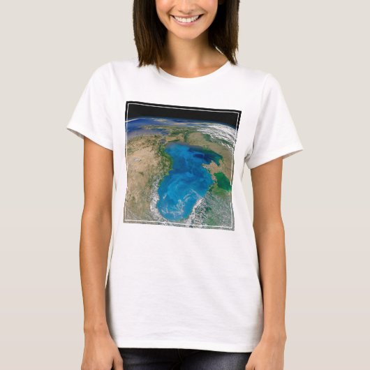Blauer Phytoplankton blühen im Schwarzen Meer T-Shirt (Vorderseite)