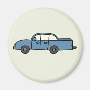 Blauer Pickup Magnet
