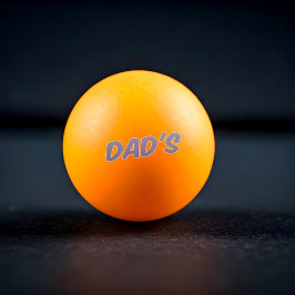Blauer Pingpong-Ball des Vaters Tischtennisball