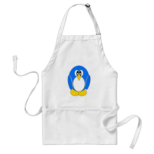 Blauer Pinguin Schürze (Vorne)