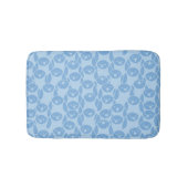 Blauer Pinguinmusterhintergrund Badematte (Vorderseite)