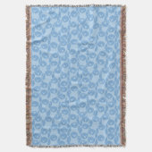 Blauer Pinguinmusterhintergrund Decke (Vorderseite Vertikal)