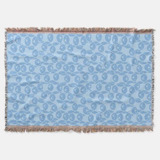 Blauer Pinguinmusterhintergrund Decke (Vorderseite)