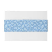 Blauer Pinguinmusterhintergrund Einladungsbanderole (Rückseitenbeispiel)