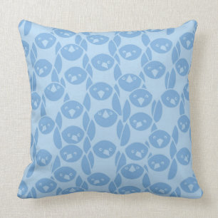 Blauer Pinguinmusterhintergrund Kissen