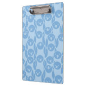 Blauer Pinguinmusterhintergrund Klemmbrett (Links)