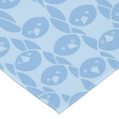 Blauer Pinguinmusterhintergrund Kurzer Tischläufer (Ecke)