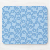 Blauer Pinguinmusterhintergrund Mousepad (Vorne)