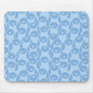 Blauer Pinguinmusterhintergrund Mousepad