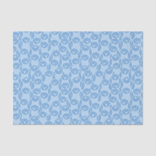 Blauer Pinguinmusterhintergrund Seidenpapier (Vorderseite)