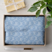 Blauer Pinguinmusterhintergrund Seidenpapier (Geschenk)