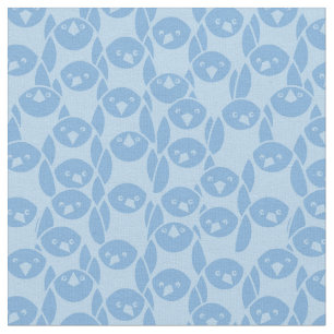 Blauer Pinguinmusterhintergrund Stoff