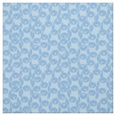 Blauer Pinguinmusterhintergrund Stoff (Muster)