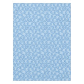 Blauer Pinguinmusterhintergrund Tischdecke (Vorderseite)