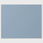 Blauer Pinstripe Geschenkpapier (Flach)