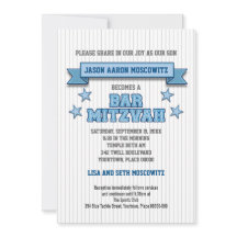 Blauer Pinstripe trägt Gerät-Twill-Bar Mitzvah zur