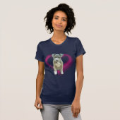 Blauer pitbull Welpen-T - Shirt (Vorne ganz)