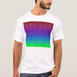 Blauer Pixel-Sonnenuntergang #6 (APP) T-Shirt