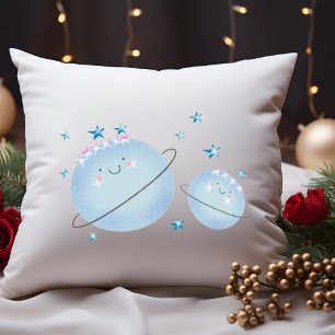 Blauer Planet Mama & Ich Kissen