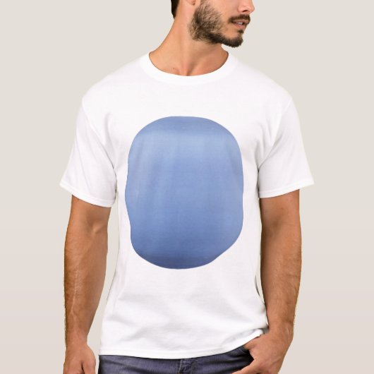 Blauer Planet Minimal Design. T-Shirt (Vorderseite)