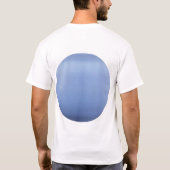Blauer Planet Minimal Design. T-Shirt (Rückseite)
