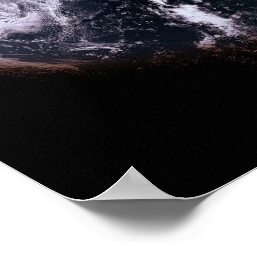 Blauer Planet Poster (Ecke)