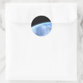blauer Planet Runder Aufkleber (Tasche)