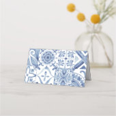 Blauer Platzkarte im Mittelmeer (Rückseite)