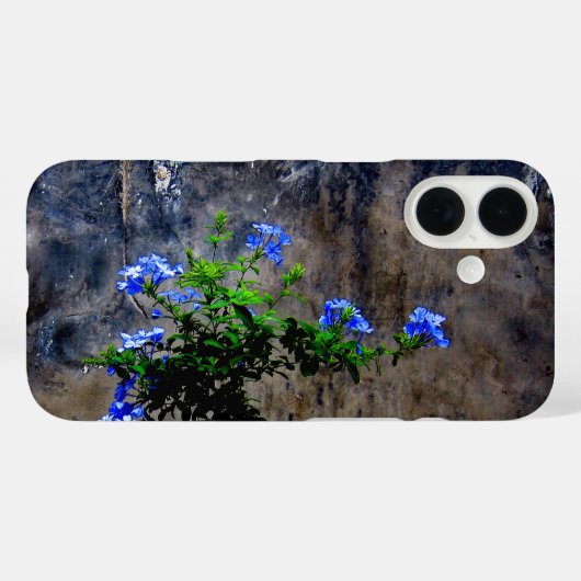Blauer Plumbago Case-Mate iPhone Hülle (Rückseite (Horizontal))