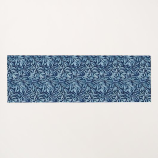 Blauer Plume Yogamatte (Rückseite (Horizontal))