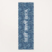 Blauer Plume Yogamatte (Vorderseite)