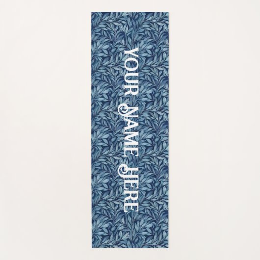 Blauer Plume Yogamatte (Vorderseite)