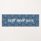 Blauer Plume Yogamatte (Vorderseite (Horizontal))