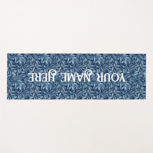 Blauer Plume Yogamatte (Vorderseite (Horizontal))