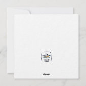 Blauer Polar Feiertagskarte (Rückseite)