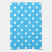 Blauer Polka-Hund Handtuch (Vertikal)