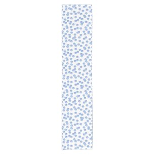 Blauer Polka-Punkt-kurzer Tabellen-Läufer Kurzer Tischläufer