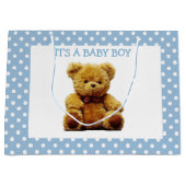 Blauer Pollenbär Große Geschenktüte (Vorderseite)