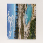 Blauer Pool in Yellowstone Puzzle (Vertikal)