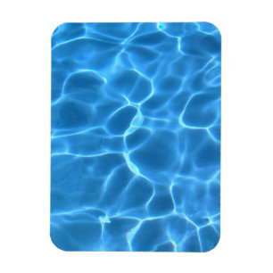 Blauer Pool-Muster Magnet