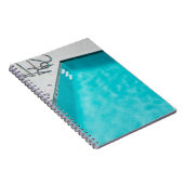 Blauer Pool Notizblock (Rechte Seite)