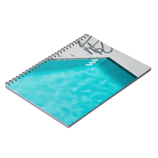 Blauer Pool Notizblock (Linke Seite)