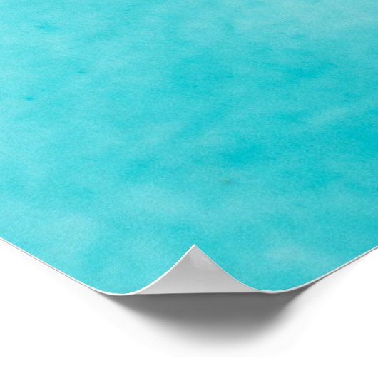 Blauer Pool Poster (Ecke)