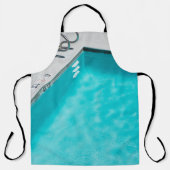 Blauer Pool Schürze (Vorderseite)